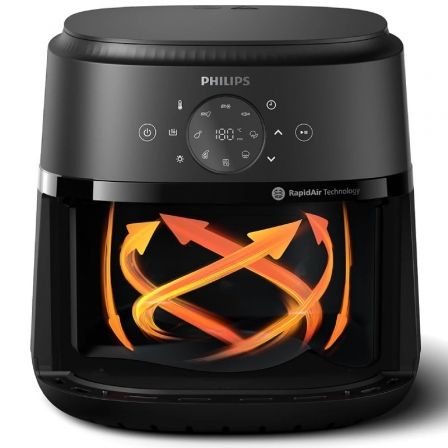 Philips Freidora de Aire Serie 2000 6,2L Negro